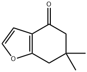 6,6-二甲基-4,5,6,7-四氢-1-苯并呋喃-4-酮 结构式