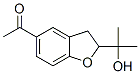 (-)-1-[2,3-Dihydro-2-(1-hydroxy-1-methylethyl)benzofuran-5-yl]ethanone Struktur
