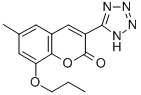 2H-1-Benzopyran-2-one, 6-methyl-8-propoxy-3-(1H-tetrazol-5-yl)- 结构式