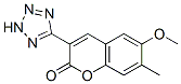 6-methoxy-7-methyl-3-(2H-tetrazol-5-yl)chromen-2-one Structure