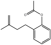 4-(2-ACETOXYPHENYL)-2-METHYL-1-BUTENE 结构式