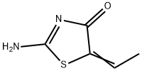 4(5H)-Thiazolone,  2-amino-5-ethylidene- 结构式