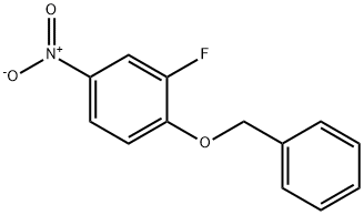 1-BENZYLOXY-2-FLUORO-4-NITROBENZENE, 76243-24-8, 结构式