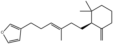 3-[(E)-6-[(S)-2,2-Dimethyl-6-methylenecyclohexyl]-4-methyl-3-hexenyl]furan,76249-87-1,结构式