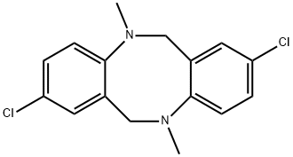 2,8-DICHLORO-5,11-DIMETHYL-5,6,11,12-TETRAHYDRO-DIBENZO[B,F][1,5]DIAZOCINE Structure