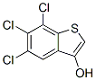 5,6,7-trichlorobenzo[b]thiophene-3-ol Struktur