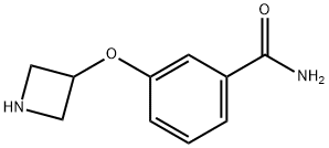 3-(3-AZETIDINYLOXY)BENZAMIDE 结构式