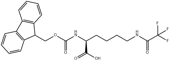 Fmoc-N'-三氟乙酰基-L-赖氨酸,76265-69-5,结构式