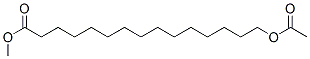 15-Acetoxypentadecanoic acid methyl ester 结构式