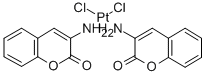 Platinum(II), bis(2-oxo-2H-1-benzopyran-3-ylammine)dichloro-, (Z)- 化学構造式