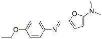 2-Furanamine,  5-[[(4-ethoxyphenyl)imino]methyl]-N,N-dimethyl- 化学構造式