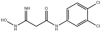N-(3,4-DICHLOROPHENYL)-3-(HYDROXYAMINO)-3-IMINOPROPIONAMIDE Struktur