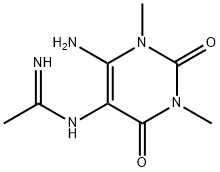 Ethanimidamide, N-(6-amino-1,2,3,4-tetrahydro-1,3-dimethyl-2,4-dioxo-5-pyrimidinyl)- (9CI) Struktur
