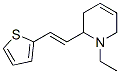 Pyridine, 1-ethyl-1,2,3,6-tetrahydro-2-[2-(2-thienyl)ethenyl]-, (E)- (9CI) Struktur