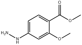 Benzoic acid, 4-hydrazino-2-methoxy-, methyl ester (9CI) Struktur