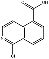 1-chloroisoquinoline-5-carboxylic acid 化学構造式