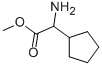 Cyclopentaneacetic acid, alpha-amino-, methyl ester (9CI) Structure