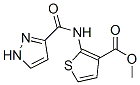 3-Thiophenecarboxylicacid,2-[(1H-pyrazol-3-ylcarbonyl)amino]-,methylester Struktur