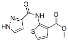 3-Thiophenecarboxylicacid,2-[(1H-pyrazol-3-ylcarbonyl)amino]-,methylester,763107-52-4,结构式