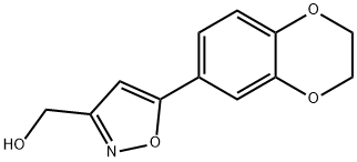 (5-(2,3-DIHYDROBENZO[B][1,4]DIOXIN-7-YL)ISOXAZOL-3-YL)METHANOL Struktur