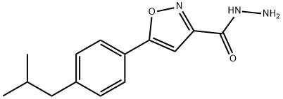 5-(4-ISOBUTYLPHENYL)ISOXAZOLE-3-CARBOHYDRAZIDE 化学構造式