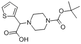2-(4-BOC-哌嗪基)-2-(2-噻吩基)乙酸,763109-79-1,结构式
