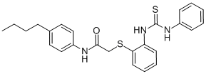 2-((2-[(아닐리노카르보티오일)아미노]페닐)설파닐)-N-(4-부틸페닐)아세트아미드