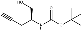 Carbamic acid, [(1S)-1-(hydroxymethyl)-3-butynyl]-, 1,1-dimethylethyl ester Structure