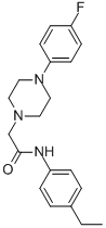 N-(4-ETHYLPHENYL)-2-[4-(4-FLUOROPHENYL)PIPERAZINO]ACETAMIDE Struktur