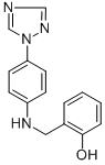 2-([4-(1H-1,2,4-TRIAZOL-1-YL)ANILINO]METHYL)BENZENOL Struktur