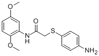 2-[(4-AMINOPHENYL)SULFANYL]-N-(2,5-DIMETHOXYPHENYL)ACETAMIDE Structure