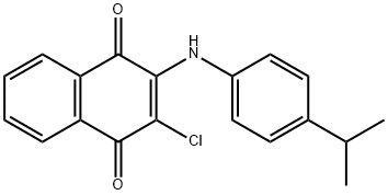 2-CHLORO-3-(4-ISOPROPYLANILINO)NAPHTHOQUINONE|