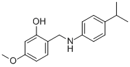 2-[(4-ISOPROPYLANILINO)METHYL]-5-METHOXYBENZENOL Structure