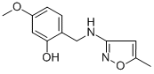 5-METHOXY-2-([(5-METHYL-3-ISOXAZOLYL)AMINO]METHYL)BENZENOL Struktur
