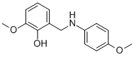 2-METHOXY-6-[(4-METHOXYANILINO)METHYL]BENZENOL Struktur