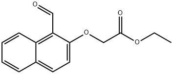 ETHYL 2-[(1-FORMYL-2-NAPHTHYL)OXY]ACETATE Structure