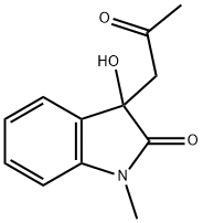 3-HYDROXY-1-METHYL-3-(2-OXO-PROPYL)-1,3-DIHYDRO-INDOL-2-ONE,76325-64-9,结构式