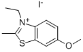 3-乙基-6-甲氧基-2-甲基苯并噻唑碘盐 结构式