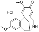 3H-7,12b-Methanodibenz(c,e)azocin-3-one, 5,6,7,8-tetrahydro-2,10-dimet hoxy-, hydrochloride, (+-)-,76334-71-9,结构式