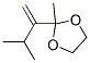 1,3-Dioxolane,  2-methyl-2-(2-methyl-1-methylenepropyl)- Structure