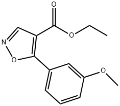ETHYL-5-(3-METHOXYPHENYL)-ISOXAZOLE-4-CARBOXYLATE Struktur