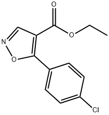 5-(4-CHLORO-PHENYL)-ISOXAZOLE-4-CARBOXYLIC ACID ETHYL ESTER Structure