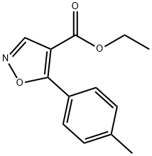4-Isoxazolecarboxylicacid,5-(4-methylphenyl)-,ethylester(9CI) 化学構造式