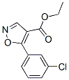 4-Isoxazolecarboxylicacid,5-(3-chlorophenyl)-,ethylester(9CI) Structure