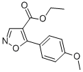 ETHYL-5-(4-METHOXYPHENYL)-ISOXAZOLE-4-CARBOXYLATE Structure