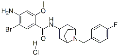 4-amino-5-bromo-N-[8-[(4-fluorophenyl)methyl]-8-azabicyclo[3.2.1]oct-3 -yl]-2-methoxy-benzamide hydrochloride,76351-88-7,结构式