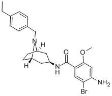 Benzamide, 4-amino-5-bromo-N-(8-((4-ethylphenyl)methyl)-8-azabicyclo(3 .2.1)oct-3-yl)-2-methoxy-, exo-|