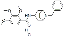 N-(8-benzyl-8-azabicyclo[3.2.1]oct-3-yl)-2,3,4-trimethoxy-benzamide hy drochloride 化学構造式