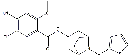 exo-4-Amino-5-chloro-2-methoxy-N-(8-(2-thenyl)-8-azabicyclo(3.2.1)oct- 3-yl)benzamide Struktur