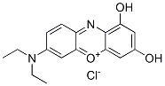 7-(diethylamino)-1,3-dihydroxyphenoxazin-5-ium chloride,76372-58-2,结构式